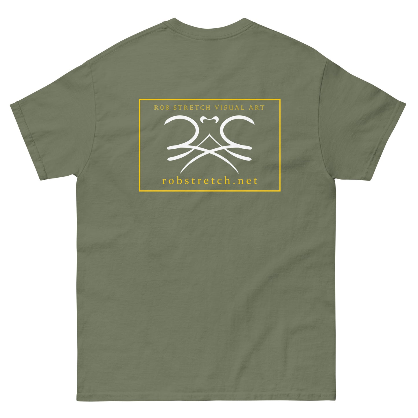 Classic T-Shirt with the RSVA Logo on the BACK ONLY. - Rob Stretch Visual Art