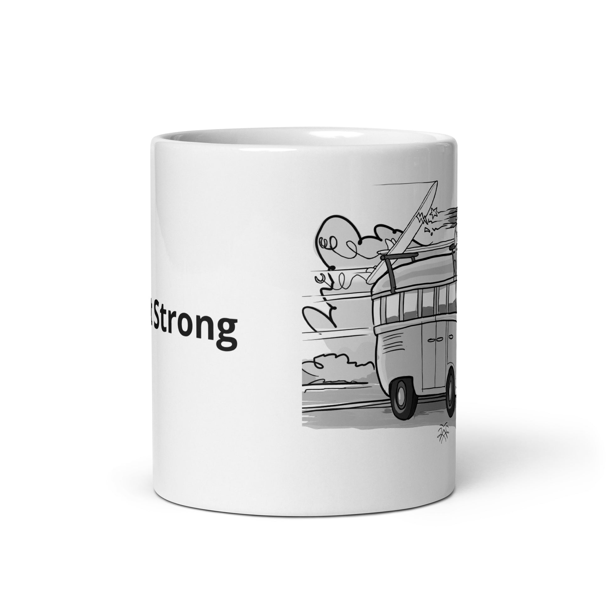 'Magic Bus', White glossy mug - Rob Stretch Visual Art